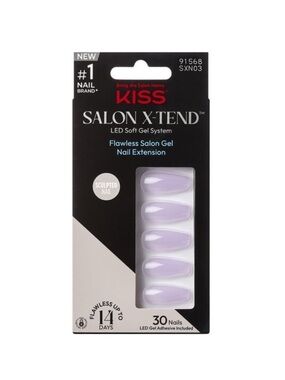 Kiss Salon X-Tend Gel Nail Extensions - Soft Lavender